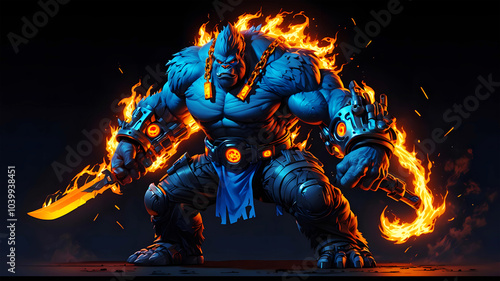 fire in the dark