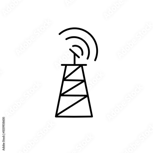 network antenna tower icon