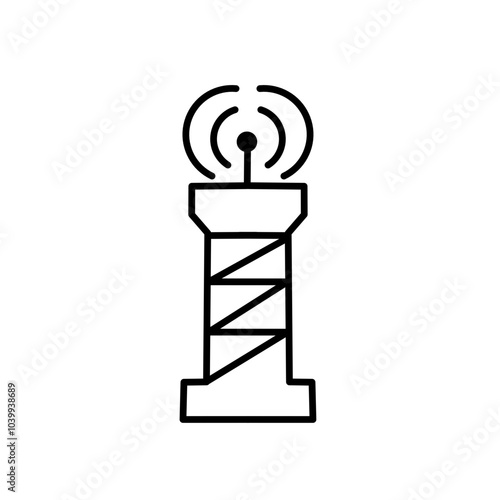 network antenna tower icon