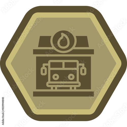 Fire Station Icon Design