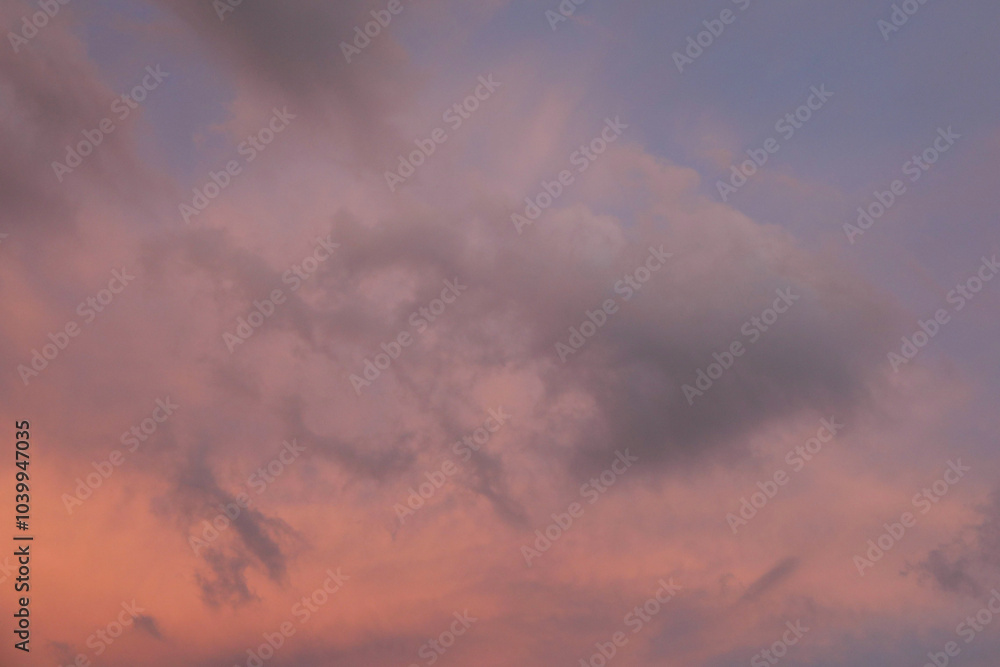 Beautiful view of blue sky with fluffy clouds Beautiful view of blue sky with fluffy clouds
