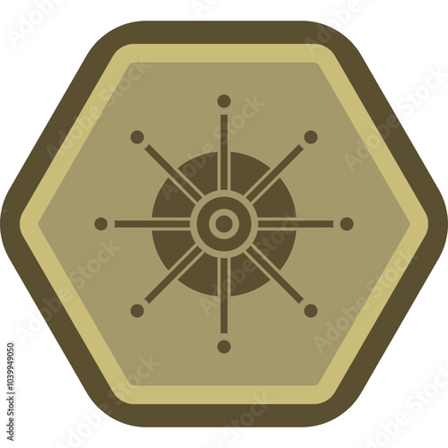 Nautical Wheel Icon Design