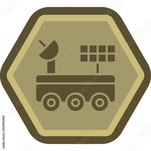Space Car Icon Design