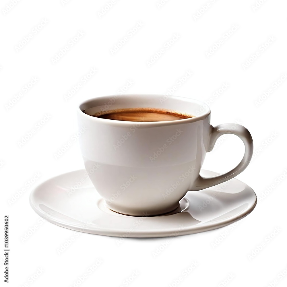A cup of coffee latte cappuccino, isolated cut-out on white background A cup of coffee latte cappuccino, isolated cut-out on white background