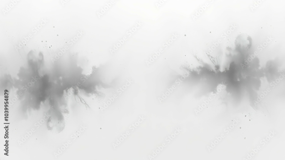Abstract gray smoke effect on white Abstract gray smoke effect on white