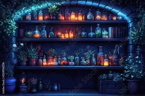 Enchanted Potion Shelf photo