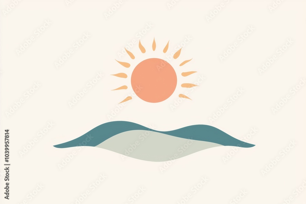 The sun rises slowly, casting a warm glow over smooth waves, creating a peaceful atmosphere perfect for relaxation. Generative AI The sun rises slowly, casting a warm glow over smooth waves, creating a peaceful atmosphere perfect for relaxation. Generative AI