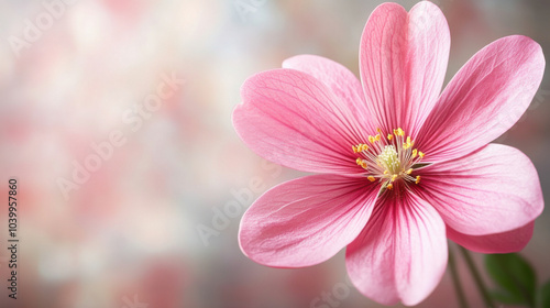 Pink daisy flower, early Spring