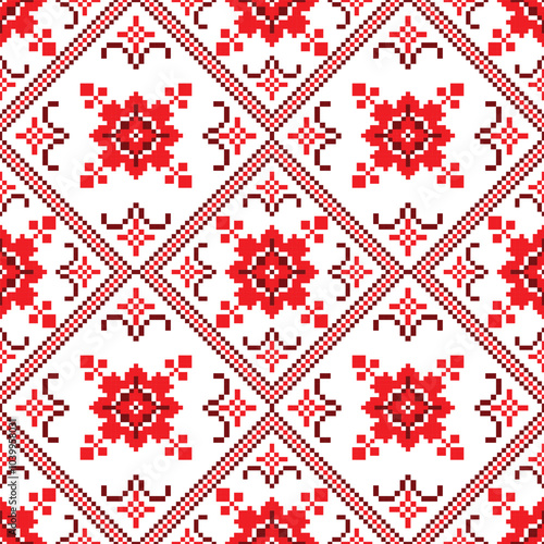 Pixel style fabric pattern If you are interested, you can choose from my portfolio.