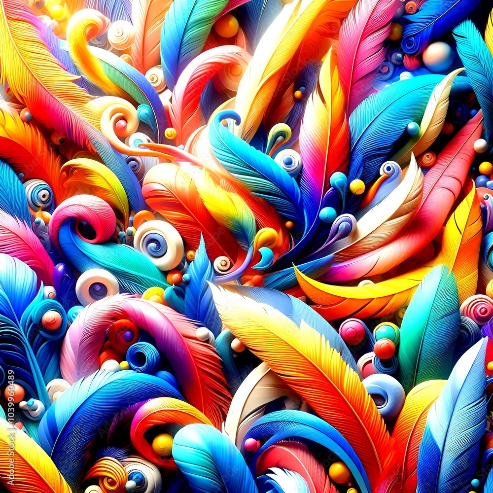 colorful feathers background colorful feathers background