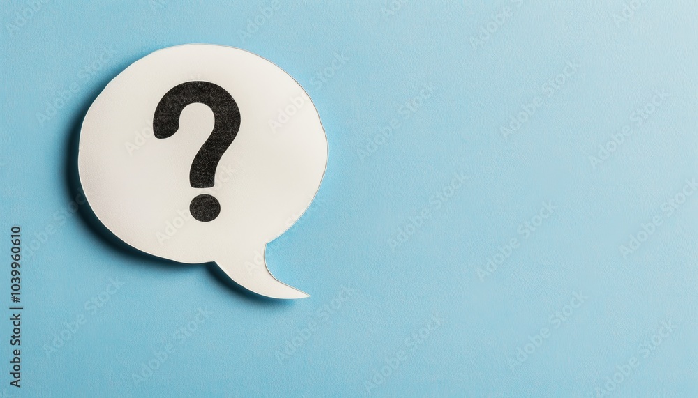Question mark in speech bubble Question mark in speech bubble