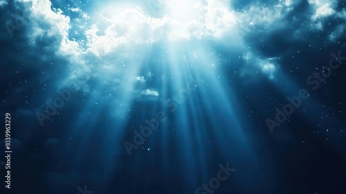 celestial background radiating light from above, symbolizing hope and inspiration, creating a heavenly ambiance that draws the viewer into a spiritual experience