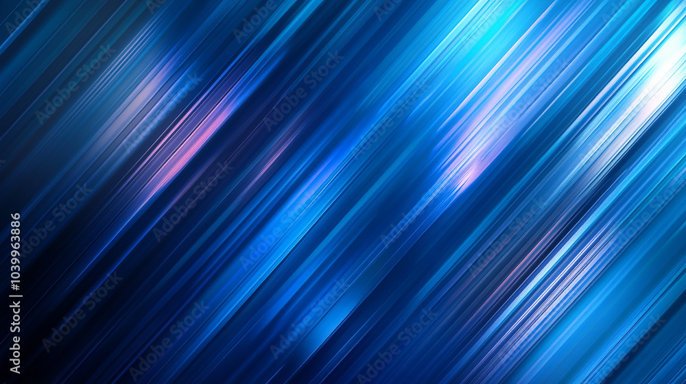 Abstract technology futuristic glowing blue light lines with speed motion blur effect on dark blue background. Vector illustration. Abstract technology futuristic glowing blue light lines with speed motion blur effect on dark blue background. Vector illustration.