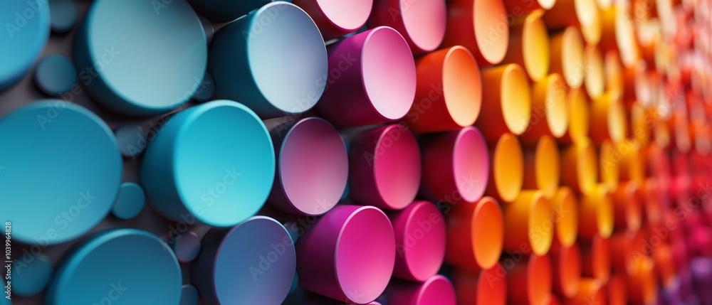 Colorful Polka Dot Pattern in Vibrant Shades Colorful Polka Dot Pattern in Vibrant Shades
