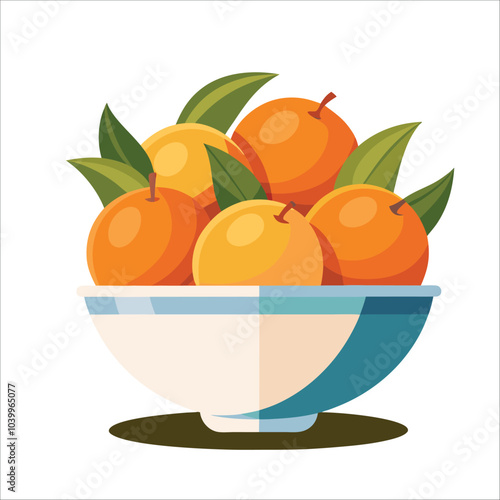 tangerines with leaves