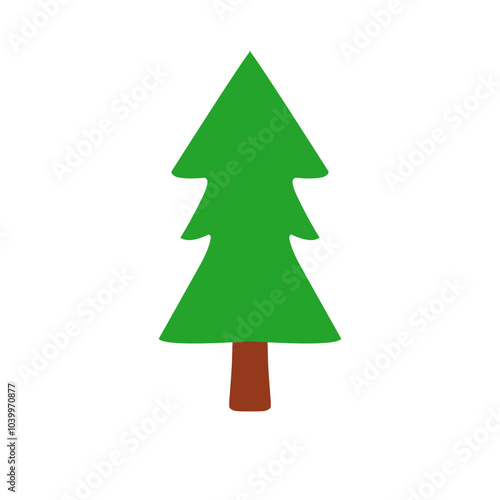 Christmas Pine Tree Illustration