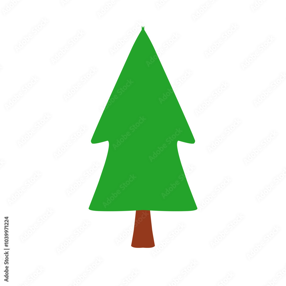 Christmas Pine Tree Illustration Christmas Pine Tree Illustration