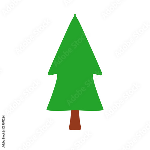 Christmas Pine Tree Illustration
