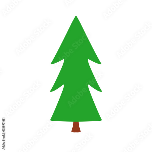 Christmas Pine Tree Illustration