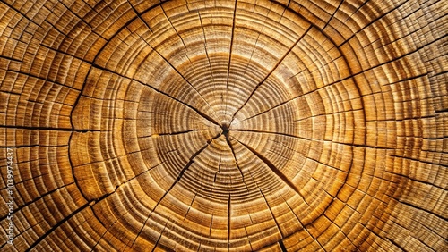 Close-up wooden tree stump texture with concentric rings