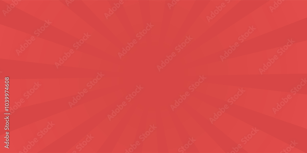 Obraz premium Red comic sunburst effect background with halftone. pop art comic-style vector background. Suitable for templates, sale banners, events, ads, web and pages