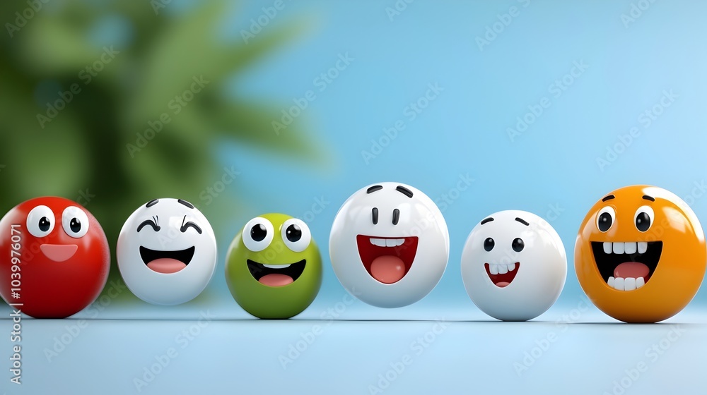 Collection of 3D rendered minimalist emoji icons and vibrant flat visual symbols in a modern abstract style suitable for use in digital user interfaces applications and web designs Collection of 3D rendered minimalist emoji icons and vibrant flat visual symbols in a modern abstract style suitable for use in digital user interfaces applications and web designs