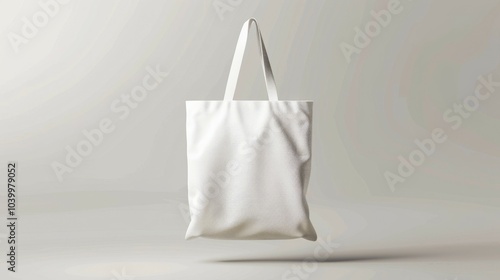 White canvas tote bag. A plain white canvas tote bag, perfect for showcasing your brand or design. Great for carrying groceries or everyday items.