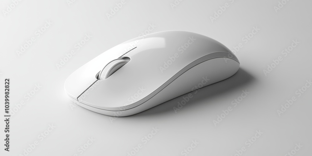 A sleek 3D icon of a computer mouse, representing technology and navigation, isolated on a clean background A sleek 3D icon of a computer mouse, representing technology and navigation, isolated on a clean background