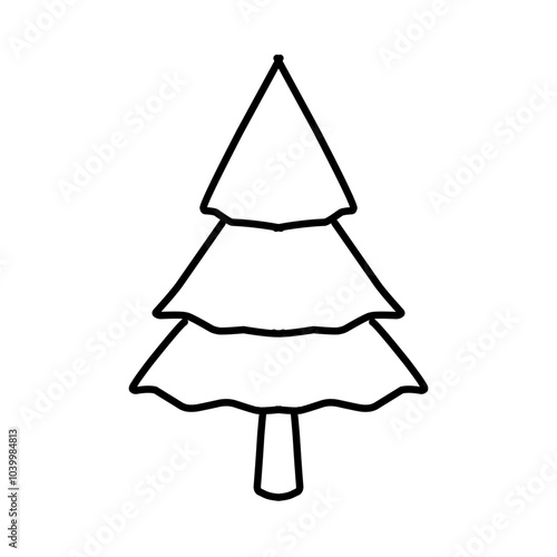 Pine Tree Outline