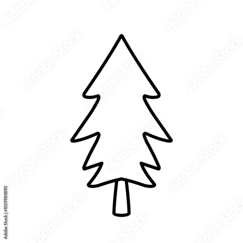 Pine Tree Outline