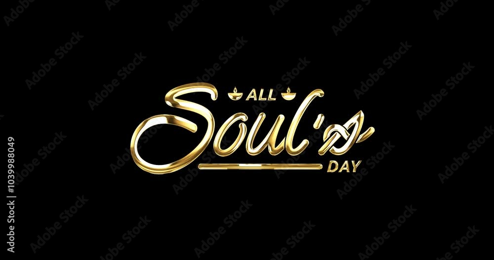 All Soul's Day Text Animation with Alpha Channel. Shiny Handwritten Calligraphy Animated in 5 Clips. Perfect for Memorial Tributes, Commemorative Videos, Social Media Posts, and Creative Projects All Soul's Day Text Animation with Alpha Channel. Shiny Handwritten Calligraphy Animated in 5 Clips. Perfect for Memorial Tributes, Commemorative Videos, Social Media Posts, and Creative Projects