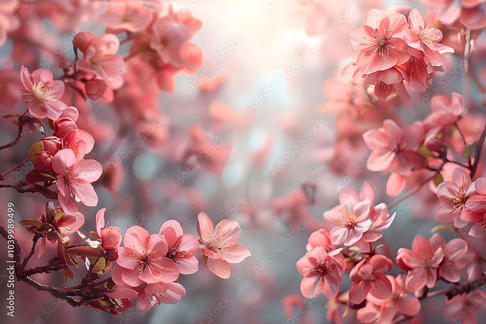 Delicate Pink Blossoms in Soft Light Delicate Pink Blossoms in Soft Light
