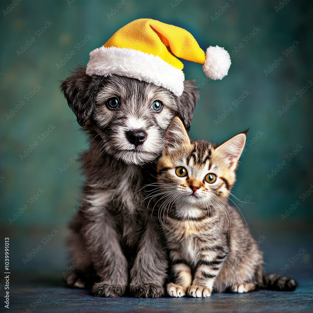 pets in christmas style pets in christmas style