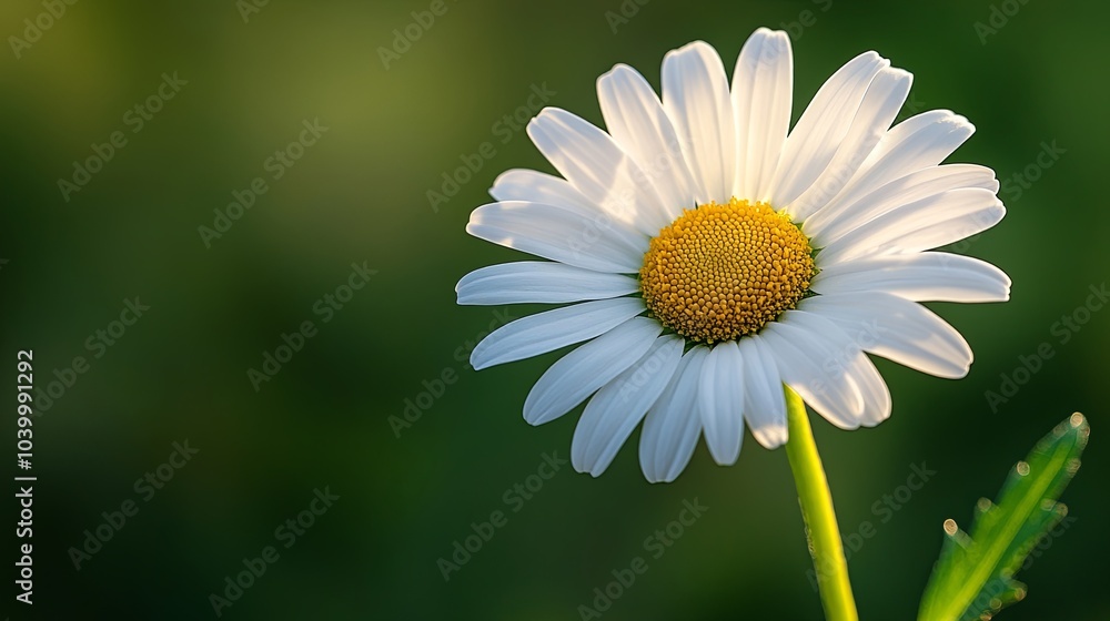 Fototapeta premium Daisy glow capturing nature's beauty