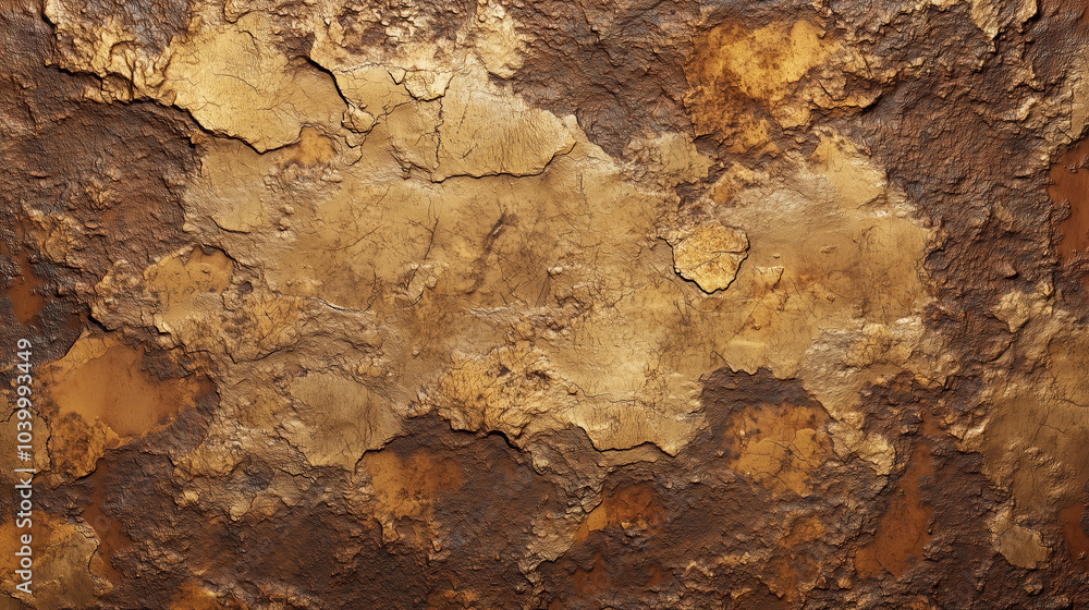 Textured abstract background with peeling layers revealing earthy tones and weathered rustic appearance Textured abstract background with peeling layers revealing earthy tones and weathered rustic appearance