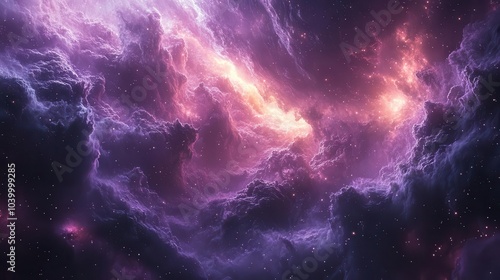 stunning galaxy space wallpaper featuring a rich interplay of dark and light violet hues creating a realistic and immersive cosmic atmosphere filled with twinkling stars and textures