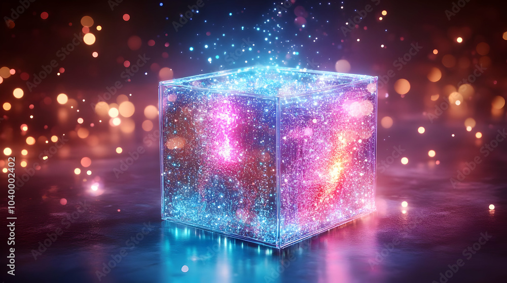 3D Holographic Gift Box Glowing Discount Coupons Release Holographic Background Ample Copy Space Promotional Offers Advertising Icon White Background 3D Holographic Gift Box Glowing Discount Coupons Release Holographic Background Ample Copy Space Promotional Offers Advertising Icon White Background