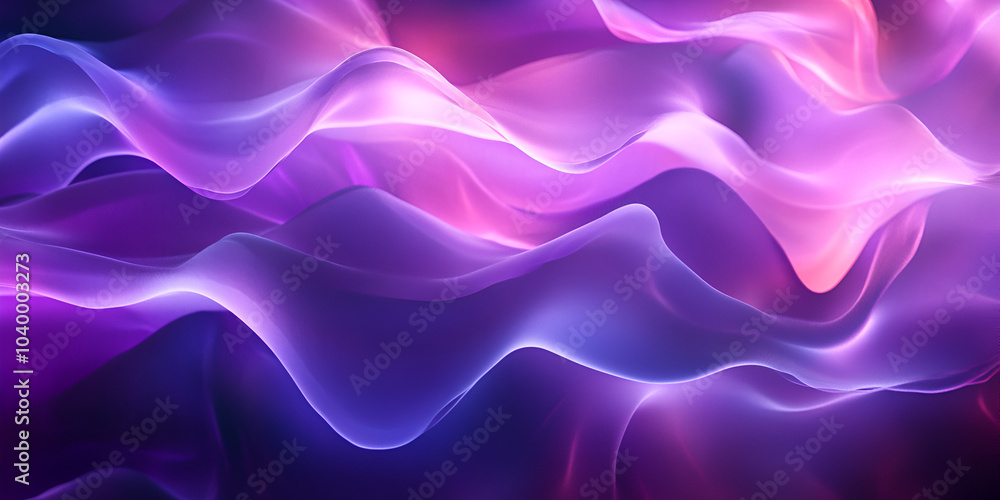 Ethereal Purple Waves with Sparkles Abstract Background Ethereal Purple Waves with Sparkles Abstract Background