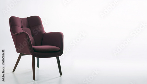 Experience ultimate comfort with this elegant burgundy armchair. Its ergonomic design and lumbar support promise pure relaxation. A perfect addition to any modern space!