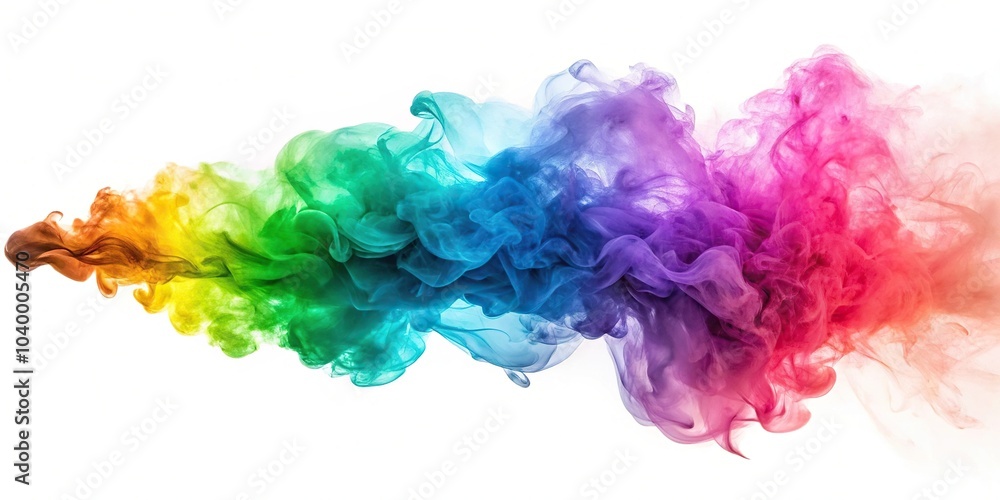 Colored smoke on white background Colored smoke on white background