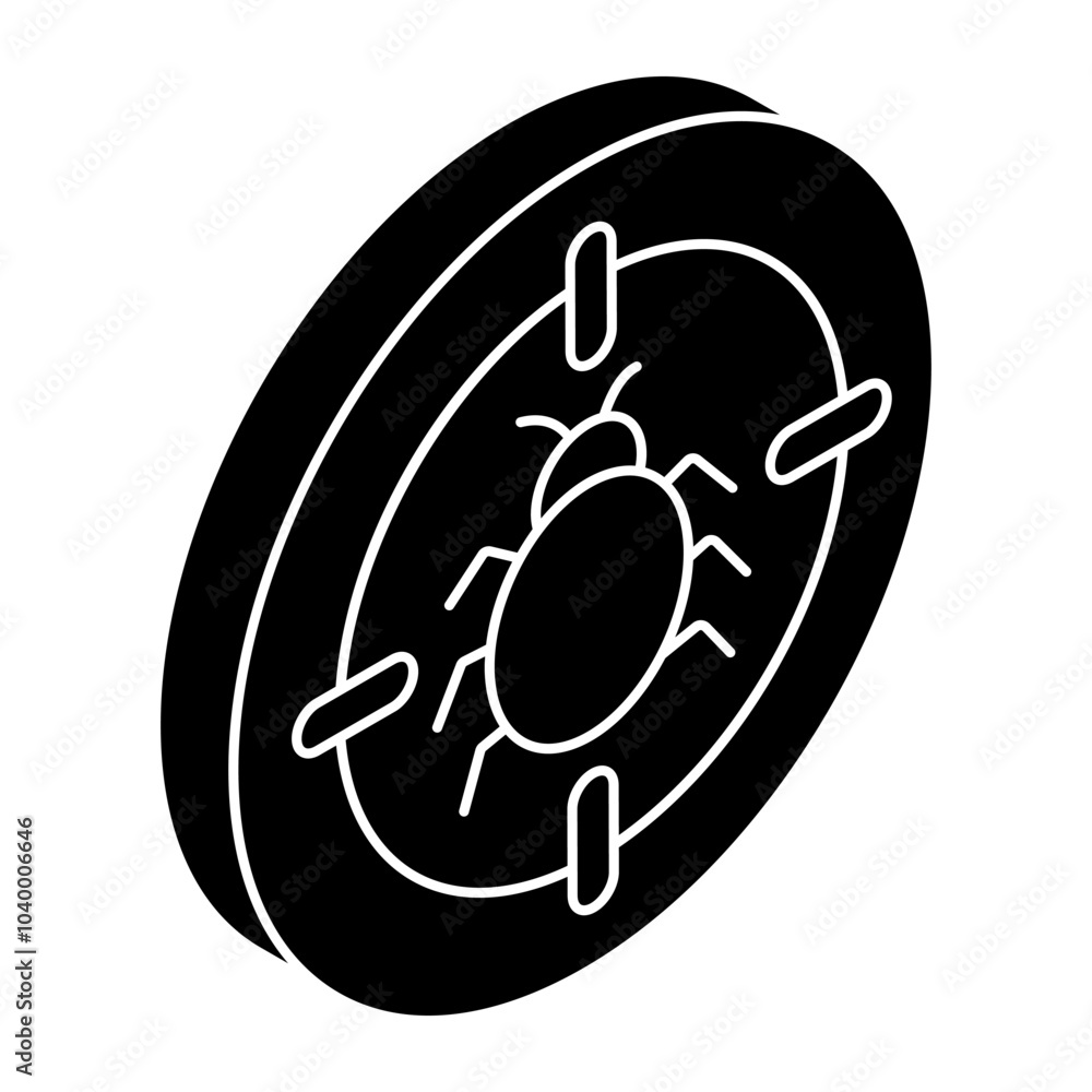 An icon design of bug target An icon design of bug target