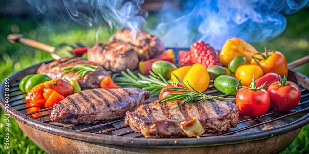 Grilled Meat and Vegetables: A Perfect Summer Barbecue Feast for Food Lovers Grilled Meat and Vegetables: A Perfect Summer Barbecue Feast for Food Lovers