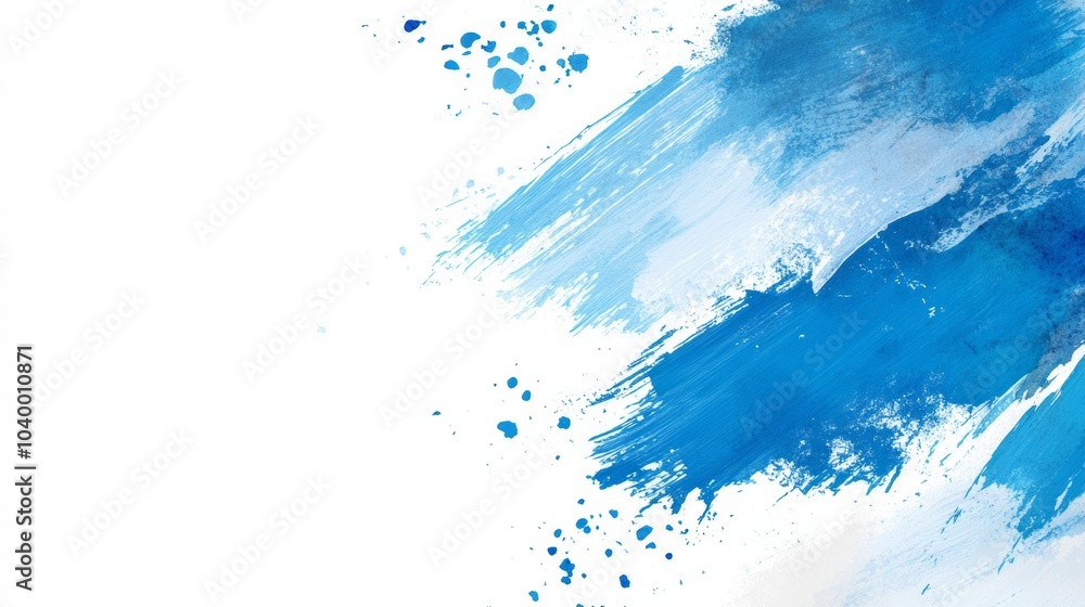 Blue and white background with brush strokes, Blue and white background with brush strokes,
