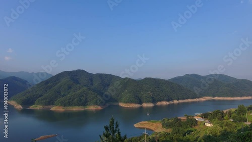 4K, HDR, Drone Eye View of Korea