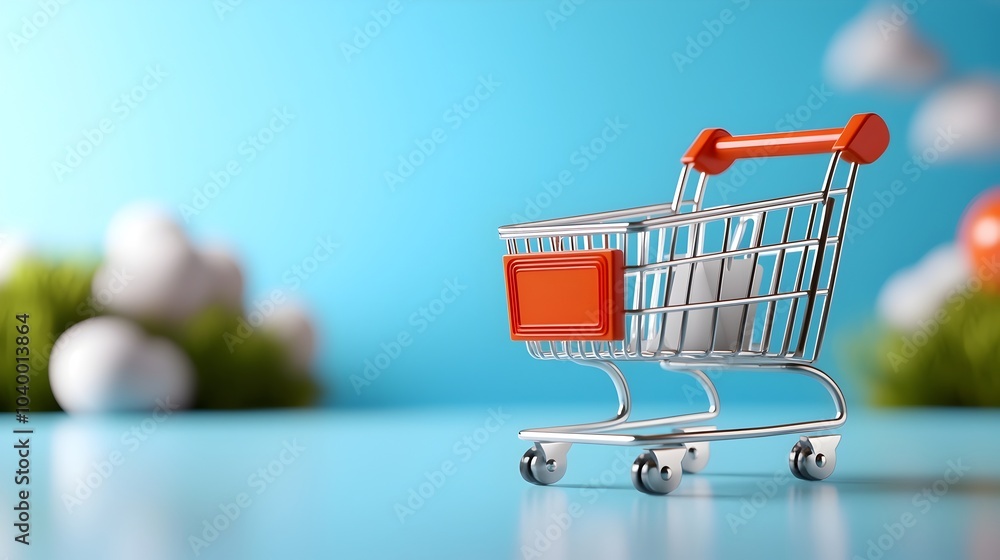 Neumorphic 3D shopping cart icon with a purple gradient background featuring line outlines and pin buttons for an online shopping interface design This digital asset can be used for e commerce Neumorphic 3D shopping cart icon with a purple gradient background featuring line outlines and pin buttons for an online shopping interface design This digital asset can be used for e commerce