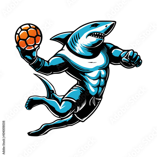 The beach handball-playing shark