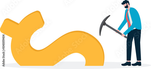 Mining, discovering treasures and riches, business opportunities,

