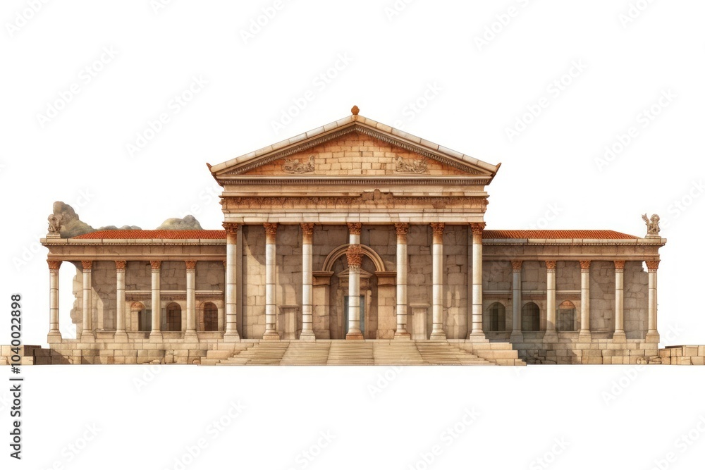 Obraz premium Architecture building ancient temple.