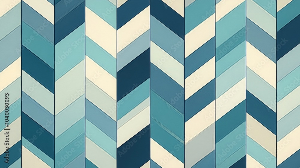 Chevron Pattern in Blues, a vibrant seamless design featuring bold chevron shapes in varying shades of blue, ideal for textiles and wallpapers Chevron Pattern in Blues, a vibrant seamless design featuring bold chevron shapes in varying shades of blue, ideal for textiles and wallpapers