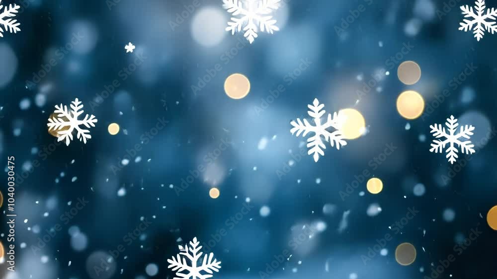 Winter Wonderland Snowflakes and Lights Winter Wonderland Snowflakes and Lights